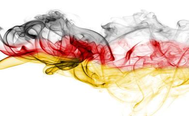 Germany flag smoke