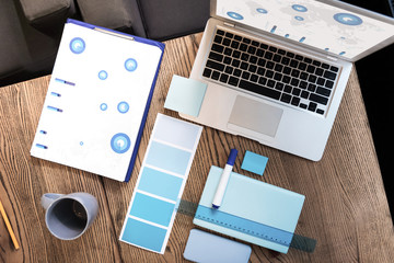 Working stuff lying nicely on the table