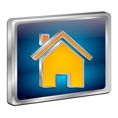 Home Button - 3D illustration