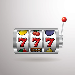 Naklejka premium slot machine silver