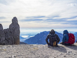 Fototapeta premium Trekking nelle alpi