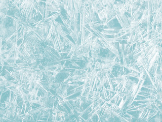Ice texture with cracks. Winter, Christmas, New Year background.