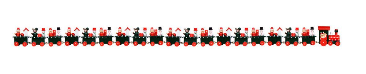 Red Christmas train