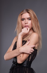 Naklejka premium Fashion girl Background isolated