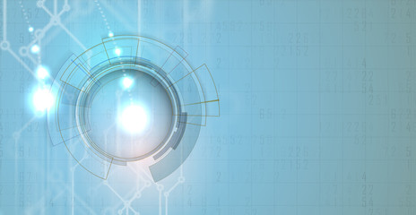 Obraz premium abstract futuristic circuit computer internet technology board business dark background