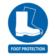 foot protection sign
