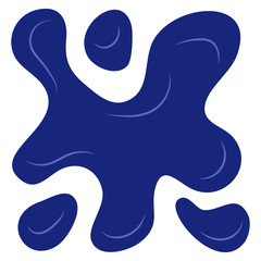 Blue splash on a white background. Vector illustration

