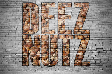 Deez Nutz Graffiti - obrazy, fototapety, plakaty
