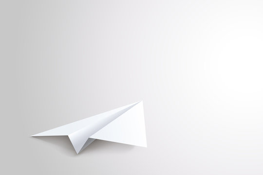 lying paper plane