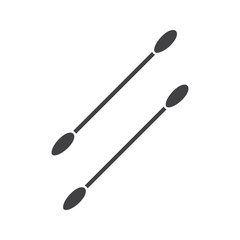 Cotton buds glyph icon