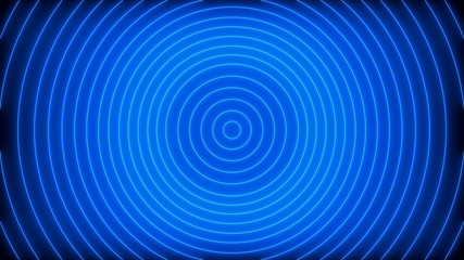 Abstract background with neon circles. 3d rendering