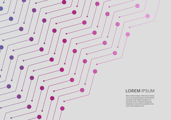 Modern vector pattern. Repeating geometric tiles with dotted and line