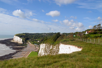 White cliffs of Dover - view from St Margaret´s at Cliffe