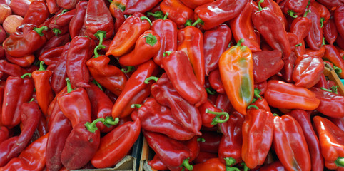 market with local food in split