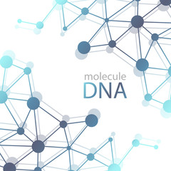 Structure of molecules. Abstract background dna
