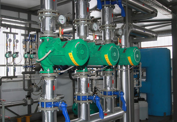 Group of three pumps