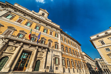 Fototapeta premium Montecitorio square in Rome