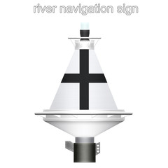 river navigation sign