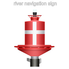 river navigation sign