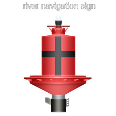 river navigation sign