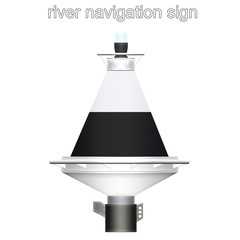 river navigation sign