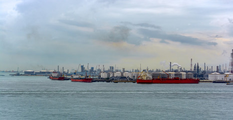 Oil refineries and petrochemical industry on Jurong island