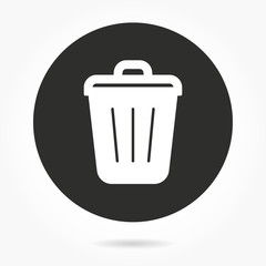 Trash can - vector icon.