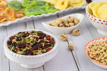 Assorted healthy snack.