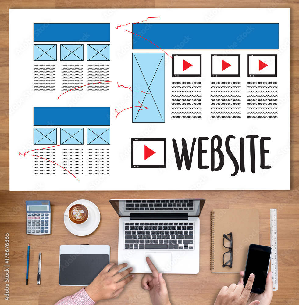 Poster web design layout sketch drawing software media www and graphic layout website development project