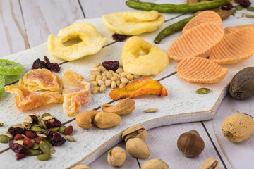 Assorted healthy snack.