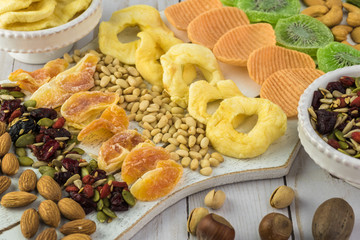 Assorted healthy snack.