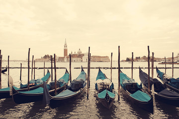 Plakat Gondolas. Venice. Italy