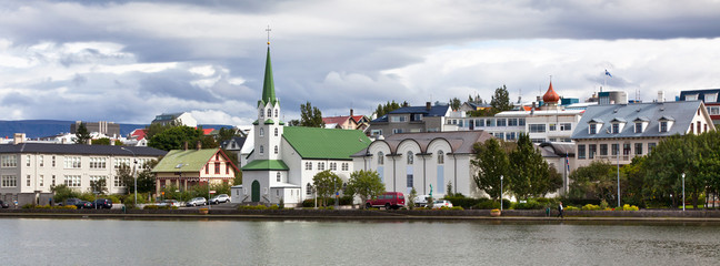 Capital of Iceland, Reykjavik, view