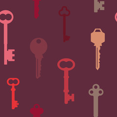 Seamless pattern with keys  for your design