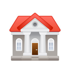 Classic Mansion - Novo Icons. A professional, pixel-aligned icon designed on a 64 x 64 pixel.  