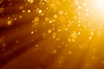 bokeh background orange beam