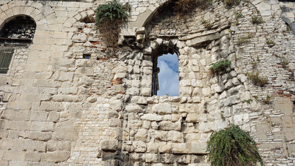 diocletians palace in the croatian town split