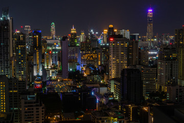 Bangkok City Night : バンコク・夜景・ビル
