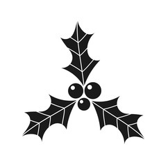 Christmas holly berry icon.