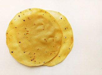Indian Food item Papadum