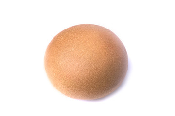 Hamburger bun isolated on white background