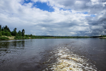 Vyatka river landscape