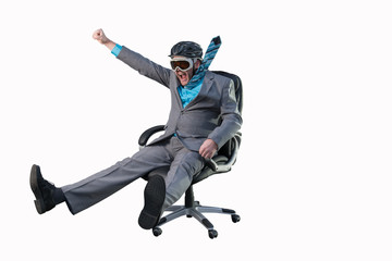 Businessmann isolated on white