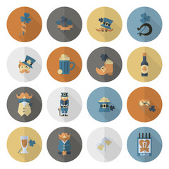 Fototapeta premium Saint Patricks Day Icon Set