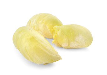 Durian , King of Fruits isolated on white background.