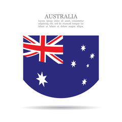 Australia national flag vector icon