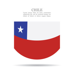 Chile national flag vector icon