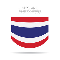 Thailand national flag vector icon