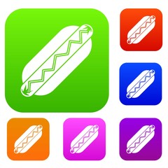 Bun and sausage set color collection