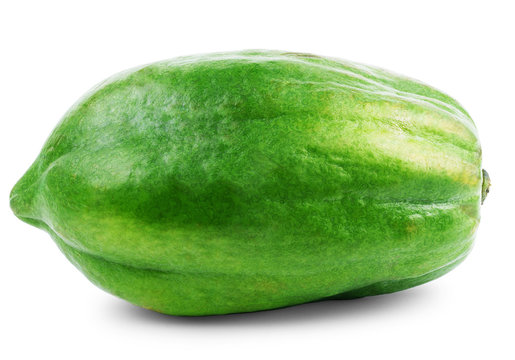 Papaya isolated on white backgroound.